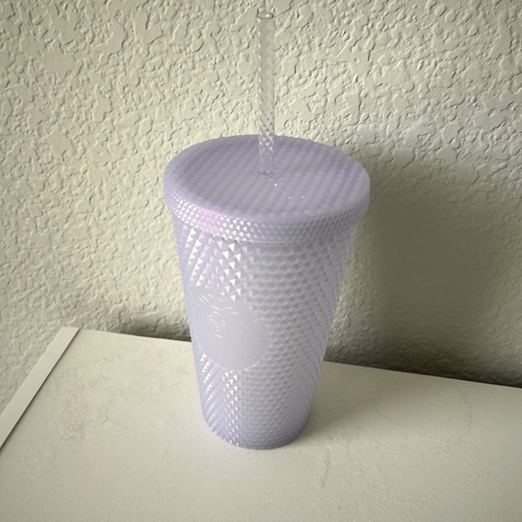 Starbucks Grande Studded Matte Iridescent Icy White Tumbler - Picture 2 of 6